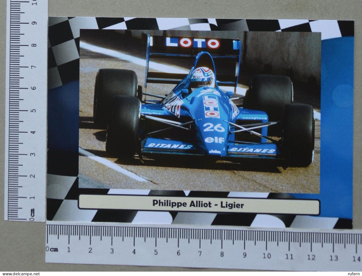 POSTCARD  - PHILIPPE ALLIOT - FORMULA 1 - 2 SCANS  - (Nº59023) - Grand Prix / F1