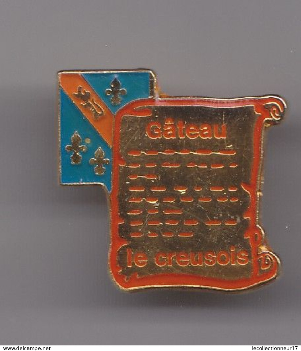 Pin's  Blason Ecusson Gâteau Le Creusois Réf 7829JL - Ciudades