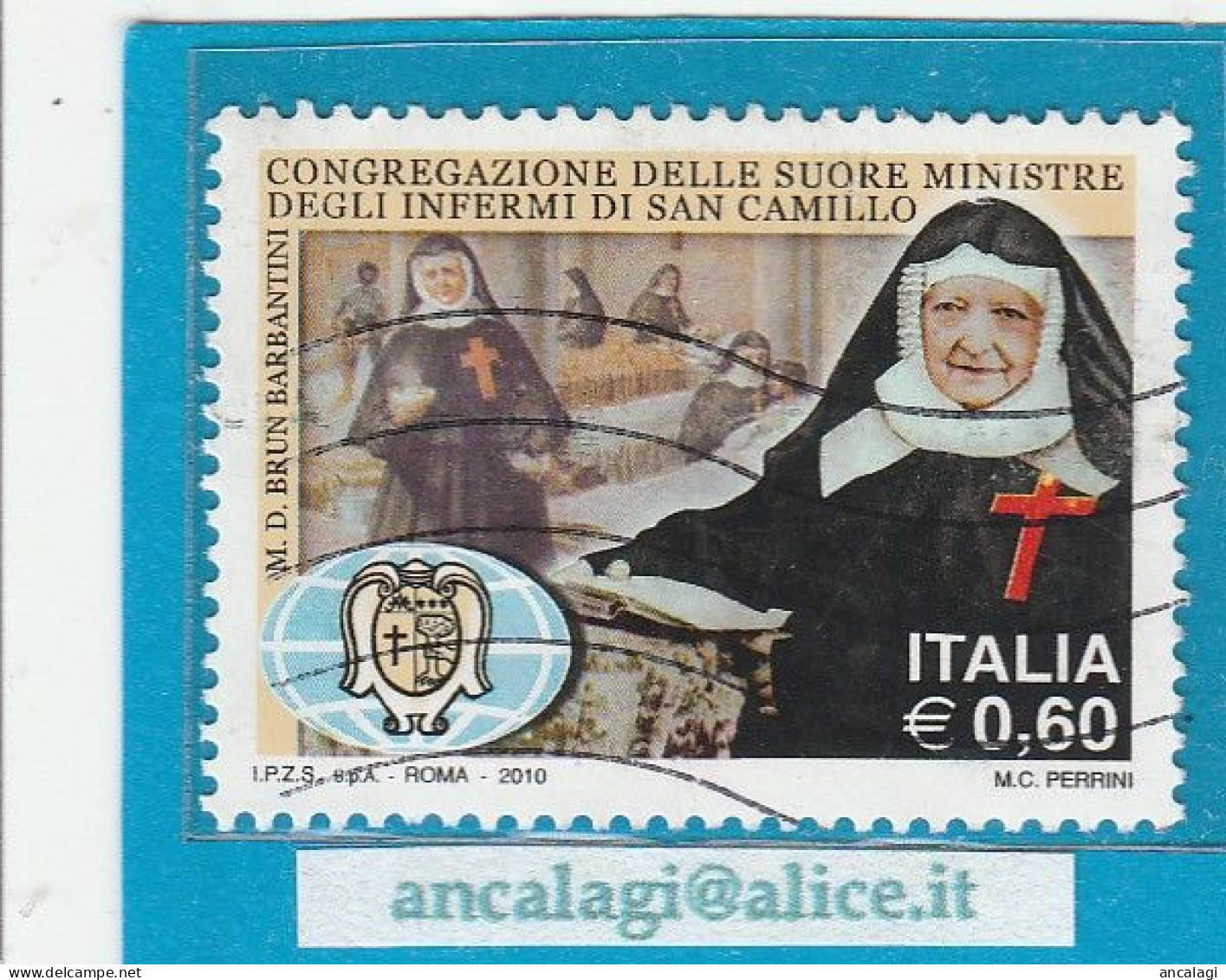 USATI ITALIA 2010 - Ref.1157 "CONGREGAZIONE SAN CAMILLO" 1 Val. - - 2001-10: Usados