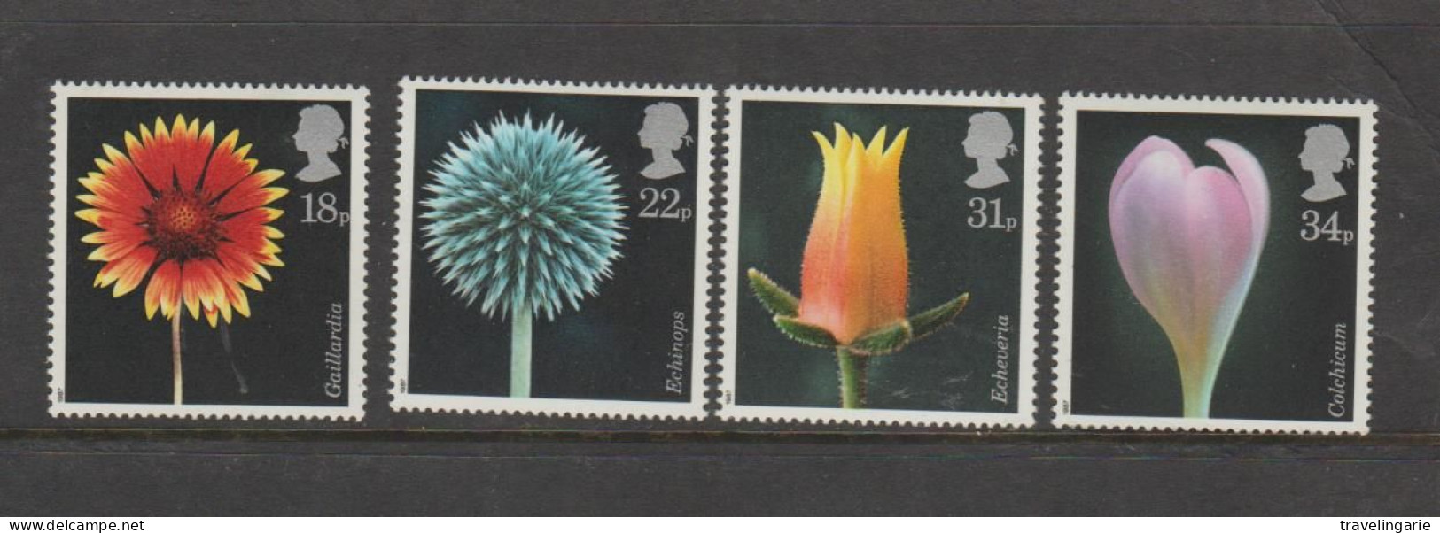 Great Britain 1987 Photos Of Flowers MNH ** - Neufs