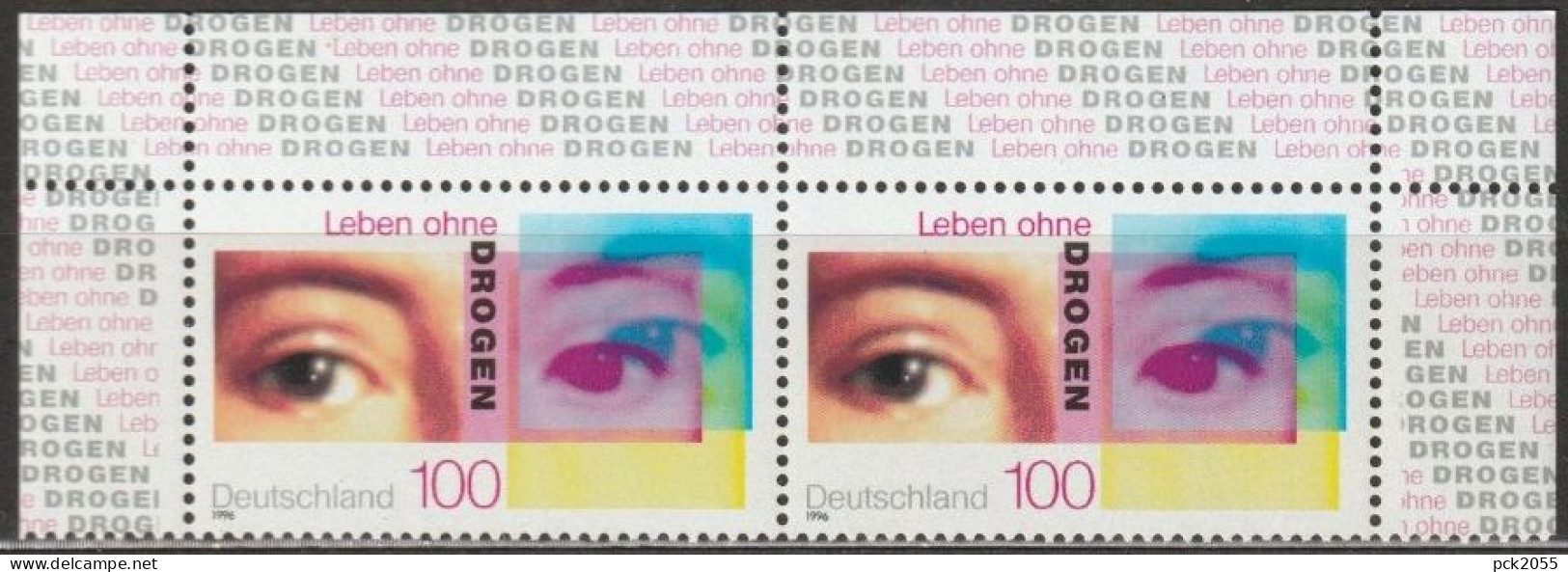 BRD 1996 MiNr.1882 Paar ** Postfrisch Kampagne Gegen Drogenmissbrauch (A 3319) - Unused Stamps