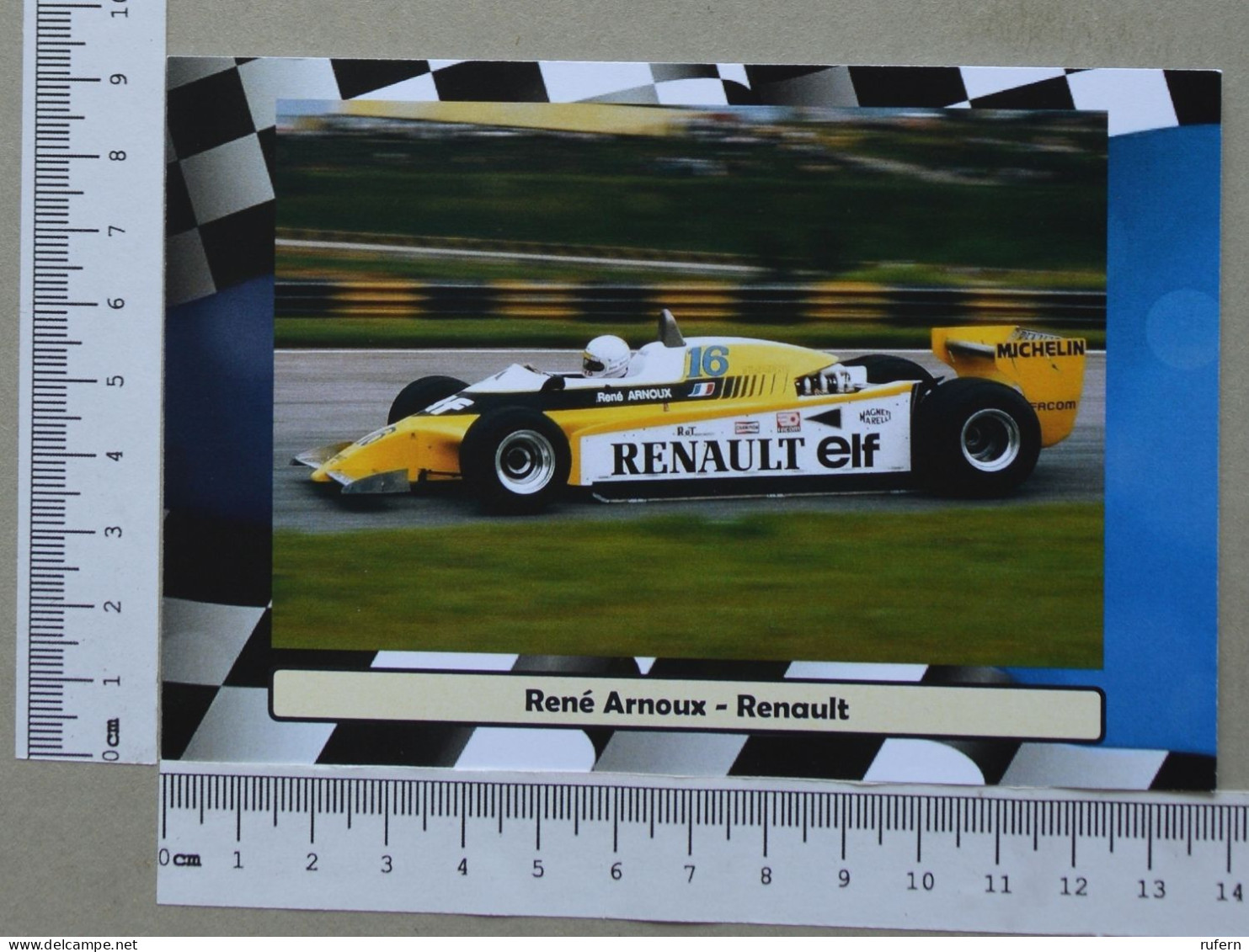 POSTCARD  - RÉNÉ ARNOUX - FORMULA 1 - 2 SCANS  - (Nº59027) - Grand Prix / F1