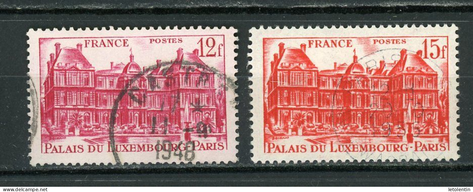 FRANCE -  LUXEMBOURG - N° Yvert  803+804 Obli. - Used Stamps
