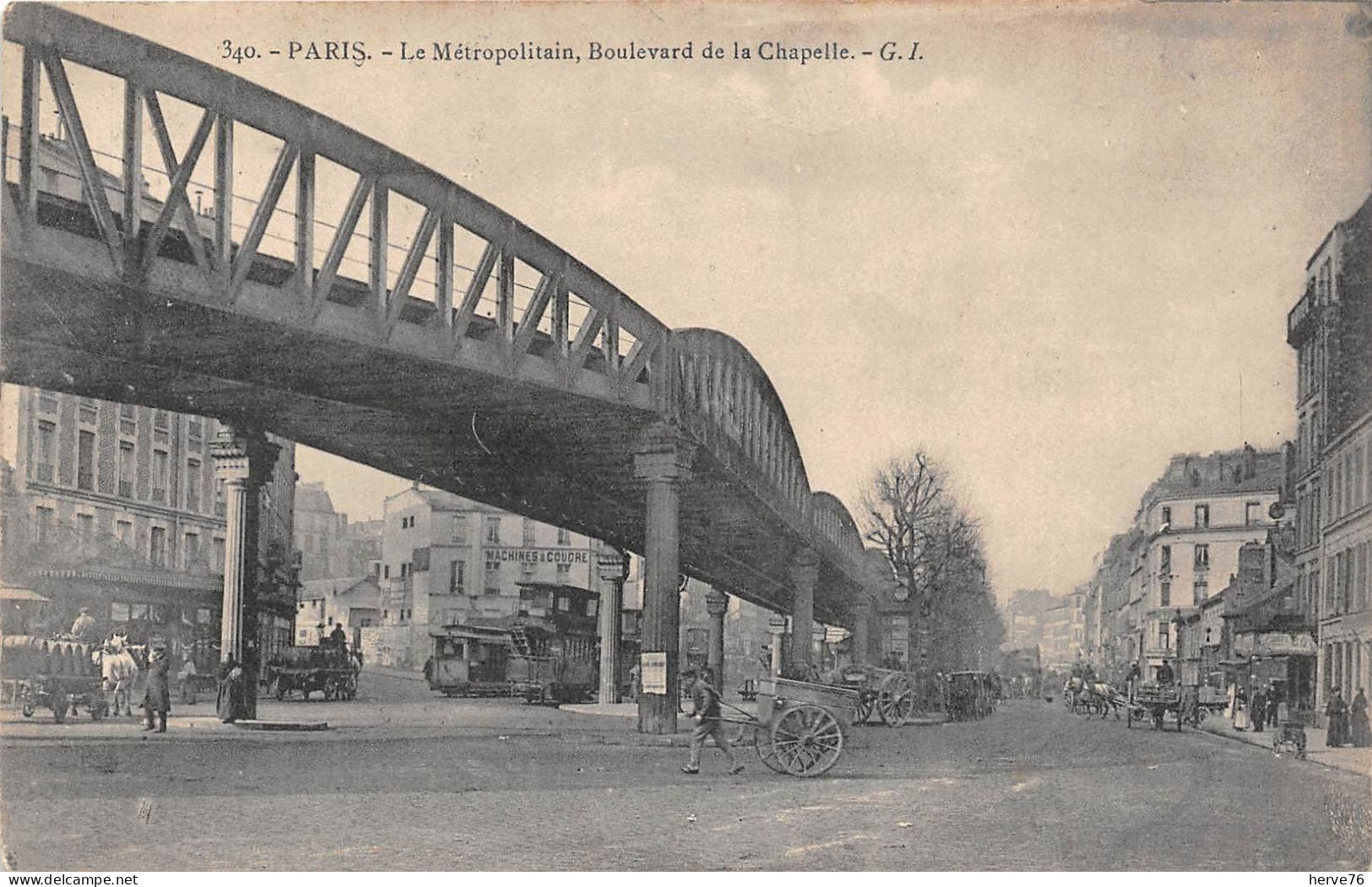 PARIS - Le Métropolitain - Boulevard De La Chapelle - Stations, Underground