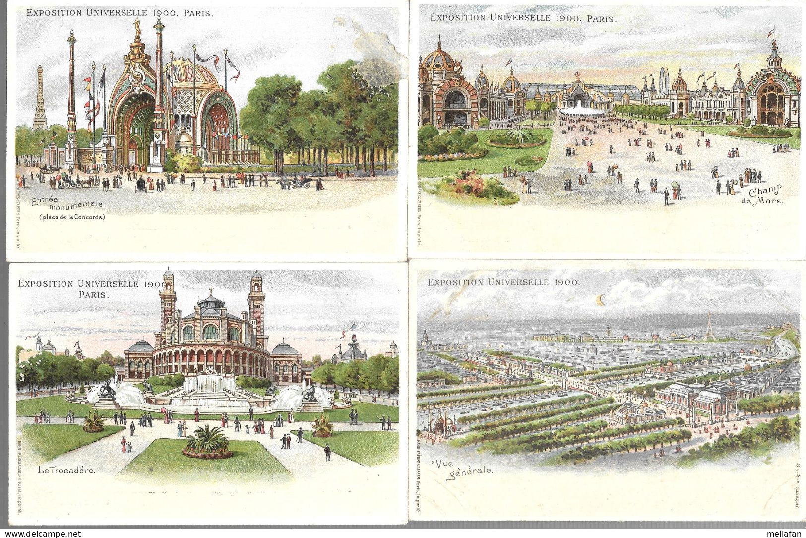 KB513 - GRANDS CHROMOS 14 X 9 Cm - EXPOSITION UNIVERSELLE DE PARIS 1900 - Other & Unclassified