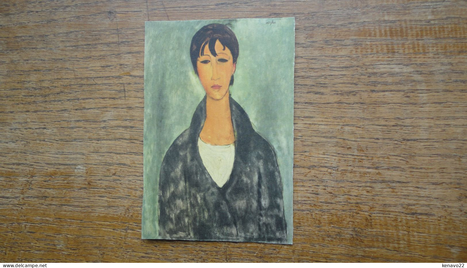 Modigliani , Buste De Jeune Femme " La Carte à été Coupée Pour L'envoie ! ? " - Malerei & Gemälde