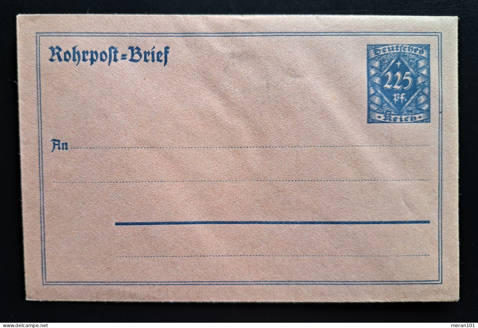 Rohrpost-Umschlag 1921 RU10 Ungebraucht - Buste