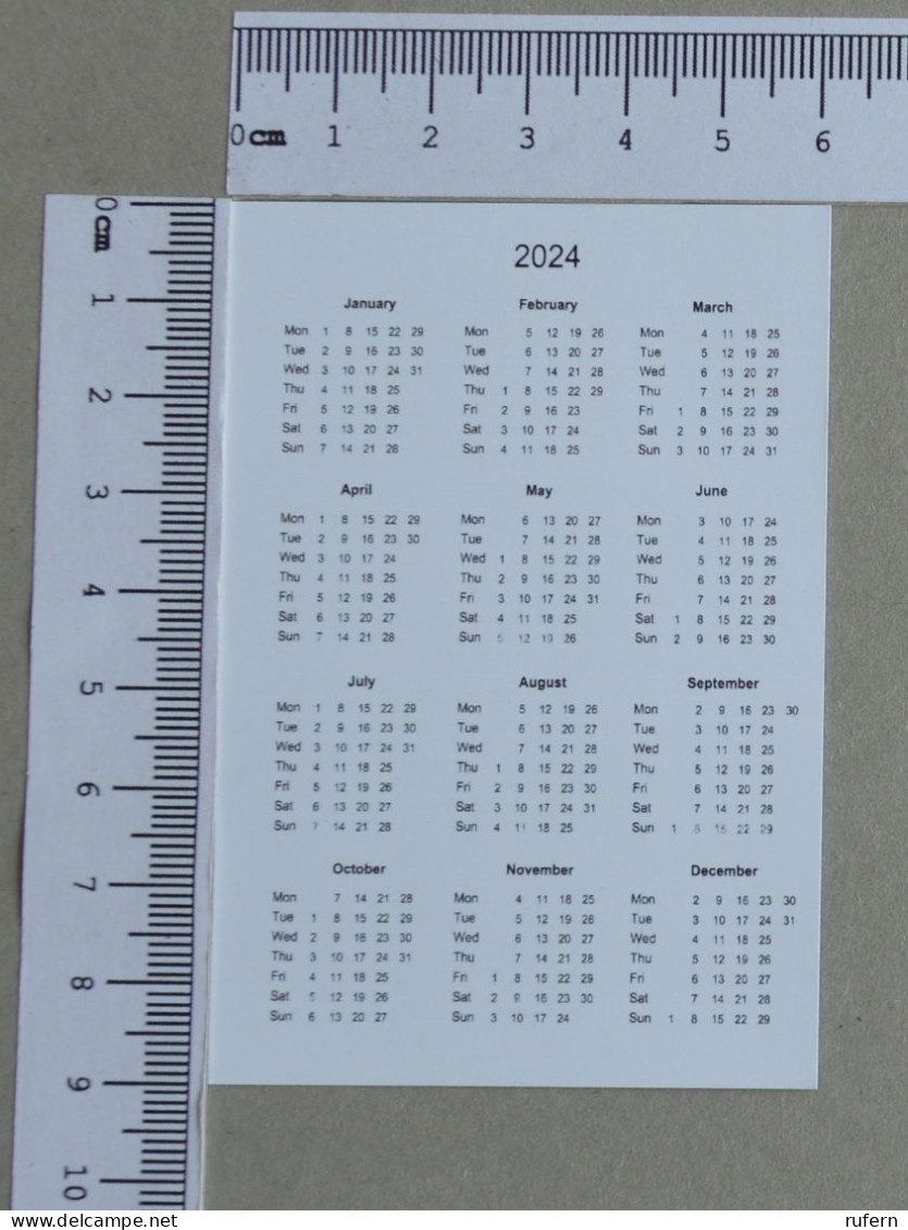 CALENDAR  - COMPANHIAS AEREAS - 2024 - 2 SCANS  - (Nº59028) - Klein Formaat: 2001-...