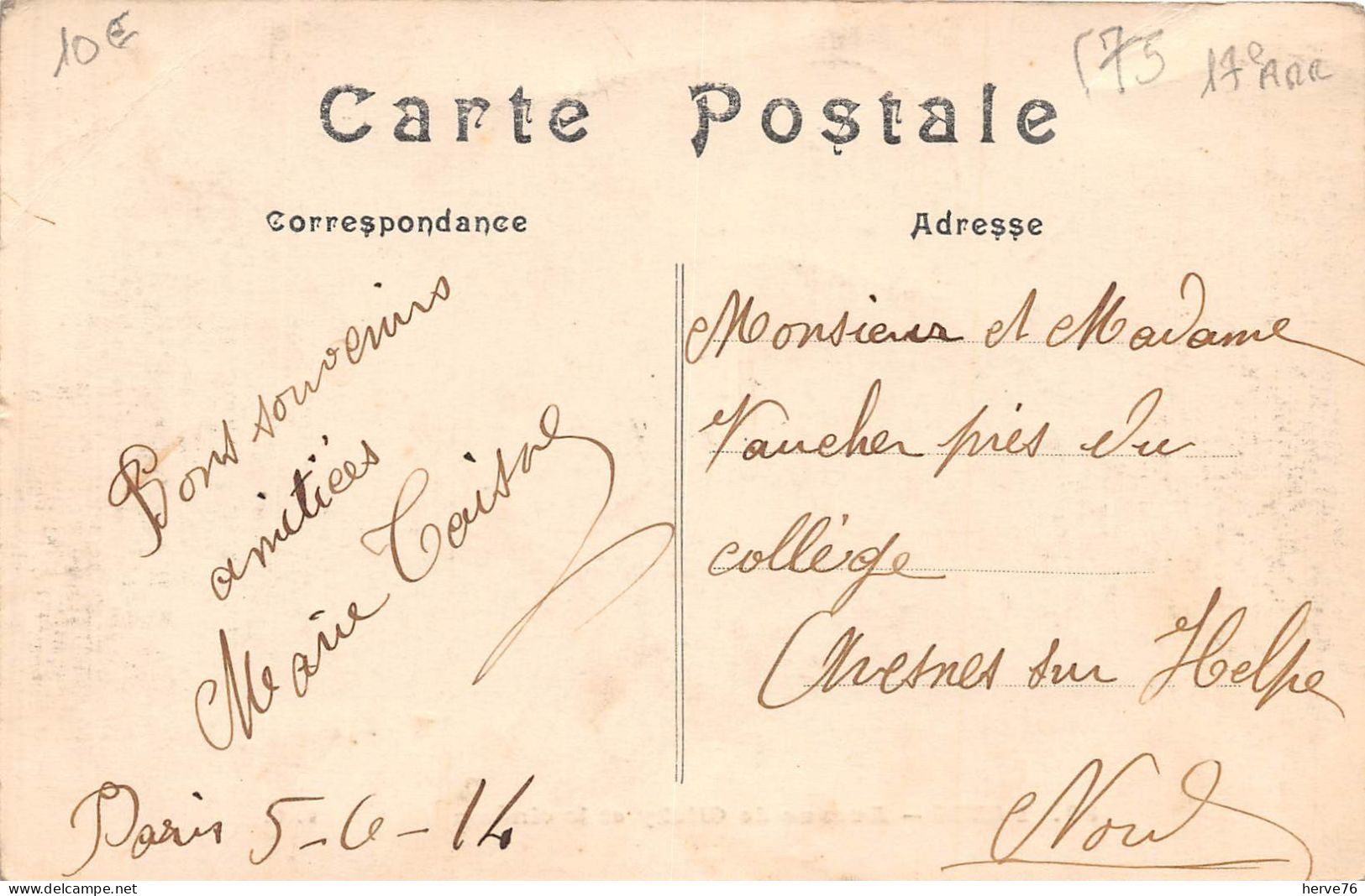 PARIS - 17ème Arrond - Avenue De Clichy Et Le Cinéma - 1914 - Arrondissement: 17