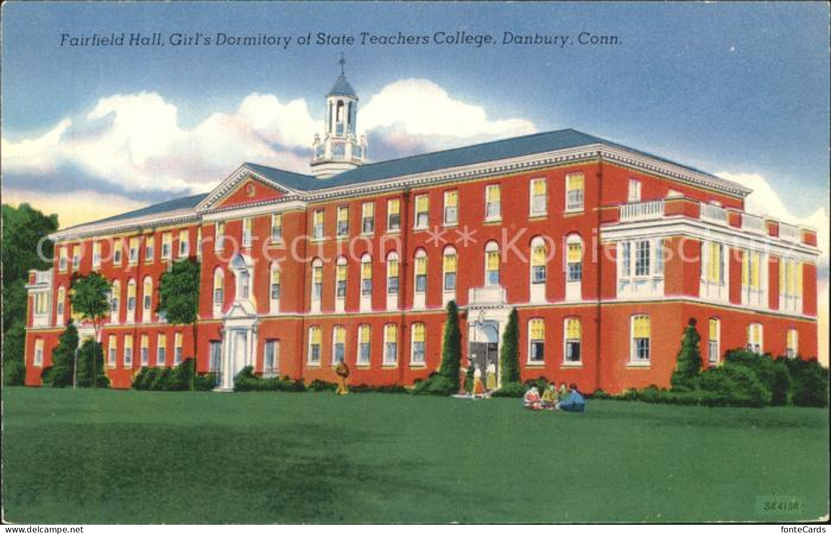 72283304 Danbury_Connecticut Fairfield Hall Girl Dormitory State Teachers Colleg - Andere & Zonder Classificatie