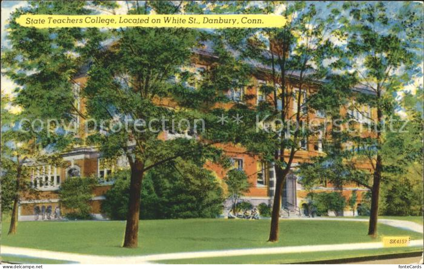 72283303 Danbury_Connecticut State Teachers College Located White St.  - Altri & Non Classificati