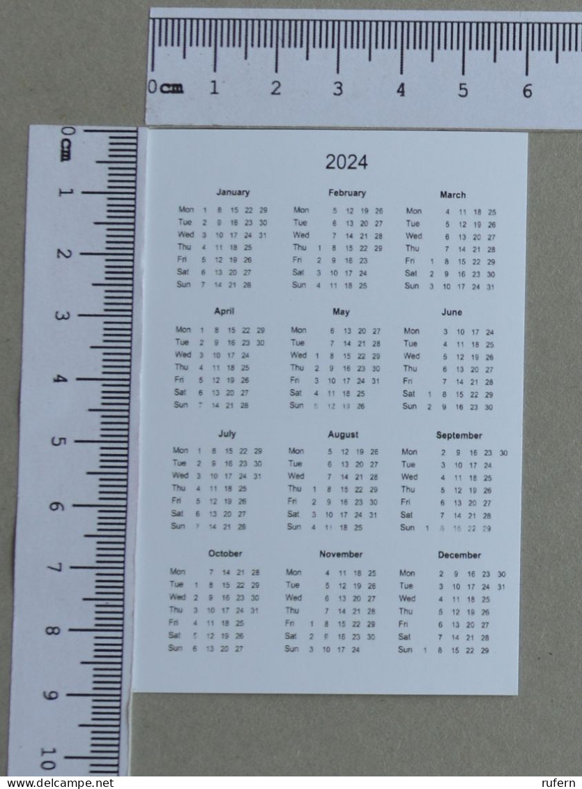 CALENDAR  - COMPANHIAS AEREAS - 2024 - 2 SCANS  - (Nº59029) - Klein Formaat: 2001-...