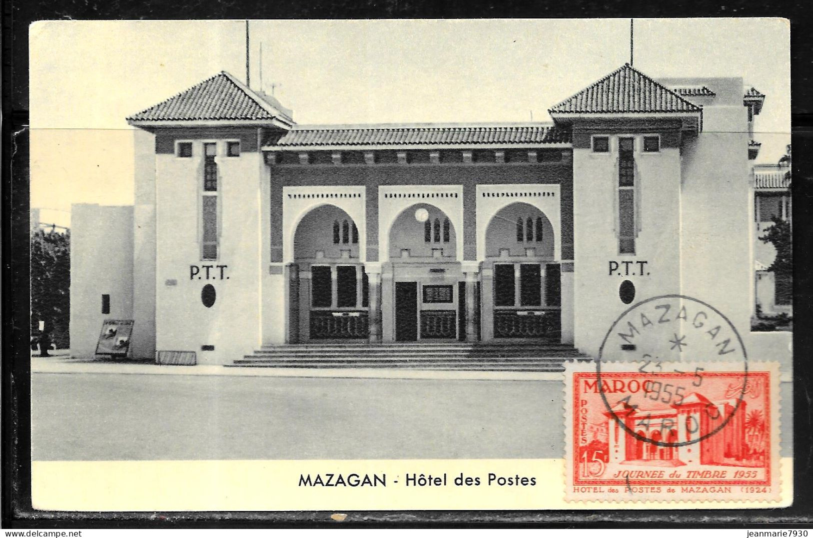 C499 - N° 343 SUR CP DE MAZAGAN DU 23/05/55 - Cartas & Documentos