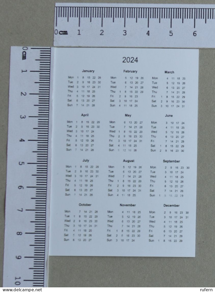 CALENDAR  - COMPANHIAS AEREAS - 2024 - 2 SCANS  - (Nº59031) - Klein Formaat: 2001-...