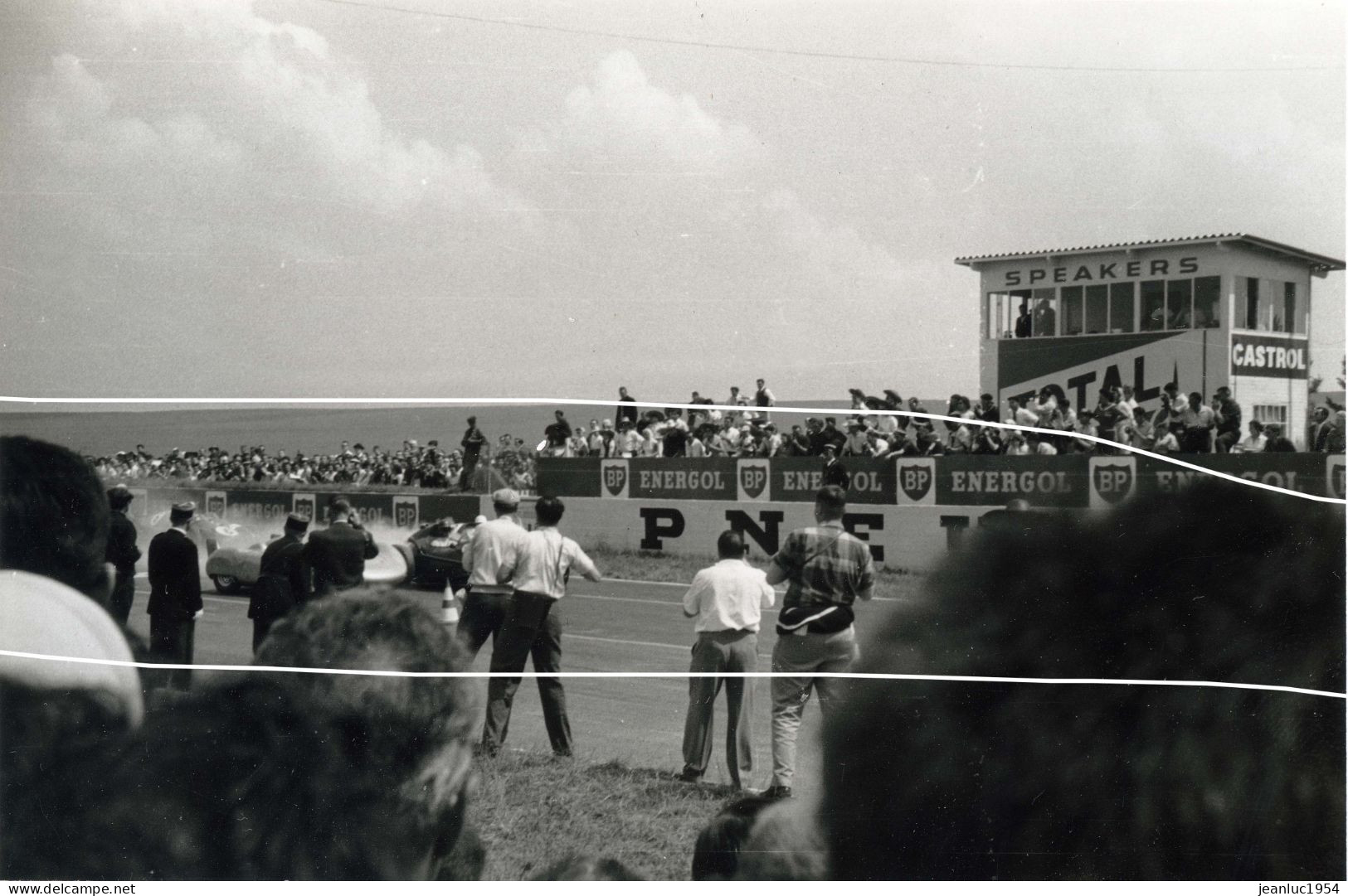 REIMS CIRCUIT DE GUEUX TIRAGE D APRES PLAQUE PHOTO ANCIENNES 1958 EN 21X 29 - Zonder Classificatie