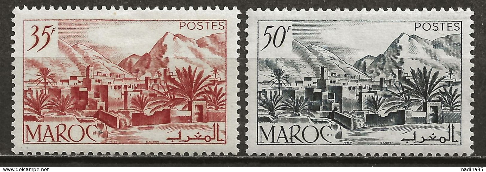 MAROC Colo:, *, N° YT 292 Et 293, Ch., TB - Neufs