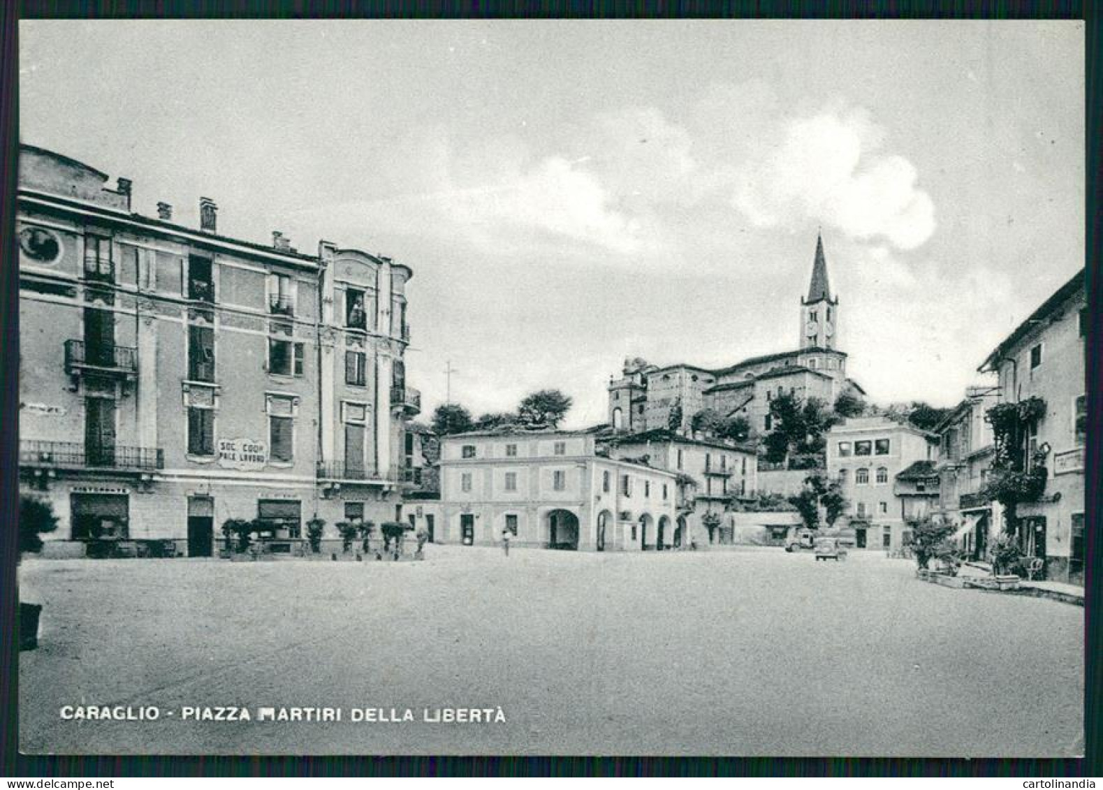 Cuneo Caraglio Piazza Martiri Della Libertà FG Cartolina MZ1326 - Cuneo