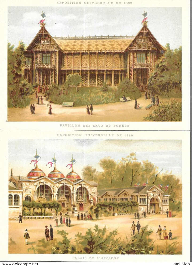 GF1573 - CHROMO EXPOSITION UNIVERSELLE DE 1889 - PAVILLONS - BRESIL - ARGENTINE - ANNAM TONKIN - PAVILLONS DIVERS - Otros & Sin Clasificación