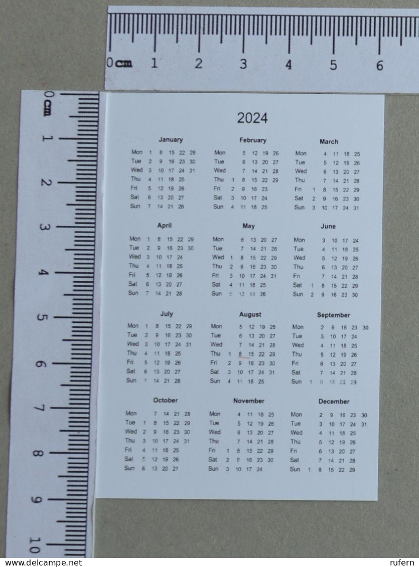 CALENDAR  - COMPANHIAS AEREAS - 2024 - 2 SCANS  - (Nº59033) - Klein Formaat: 2001-...