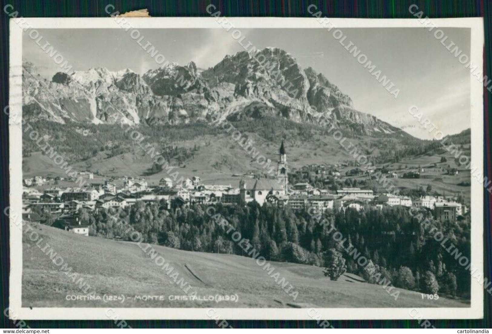 Belluno Cortina D'Ampezzo Monte Cristallo Foto Cartolina MX3225 - Belluno