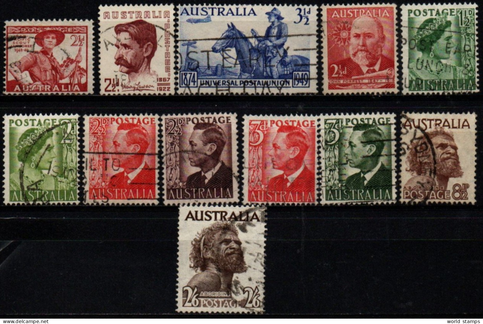 AUSTRALIE 1948-52 O - Usati