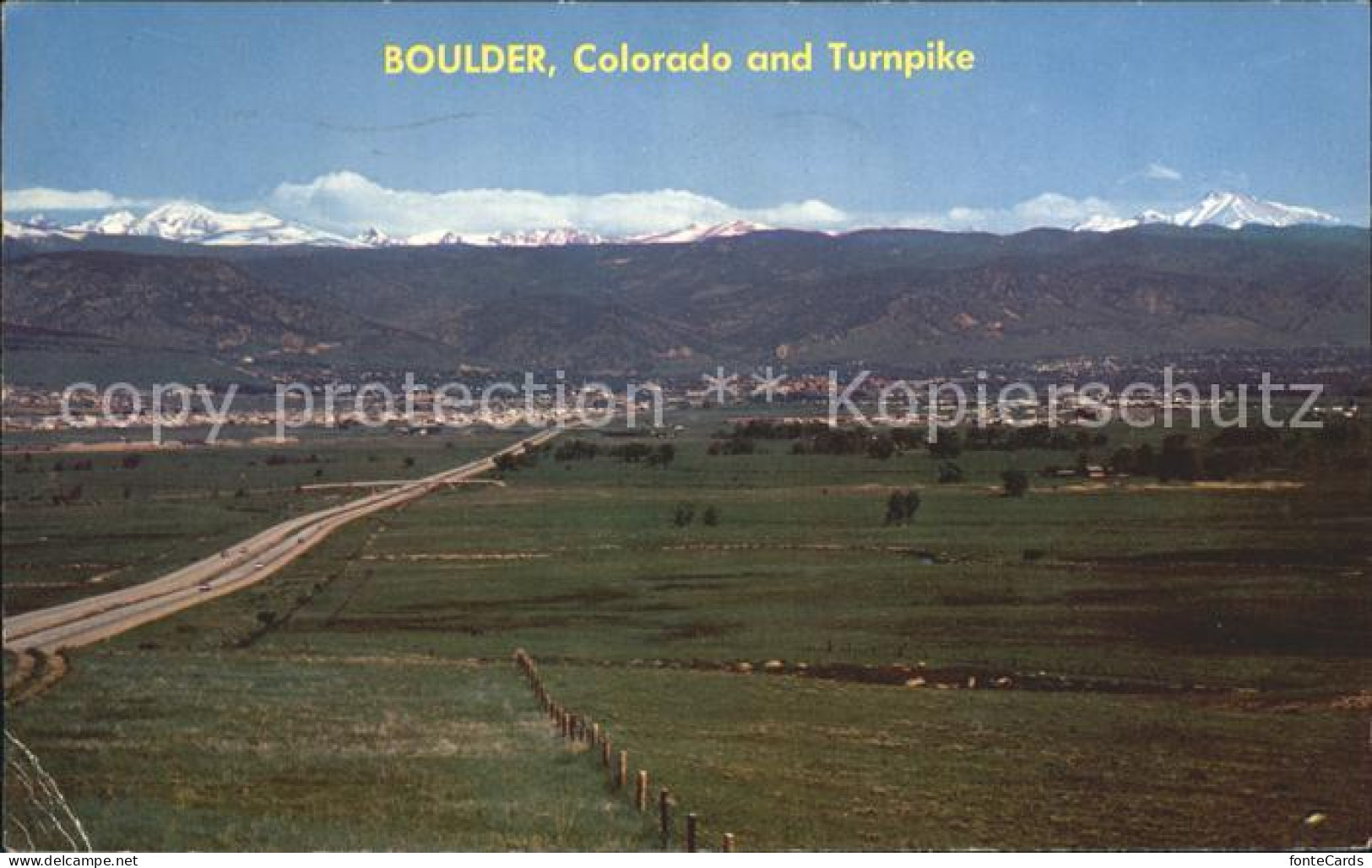 72283177 Boulder Colorado Turnpike Arapahoe Range  Boulder Colorado - Other & Unclassified