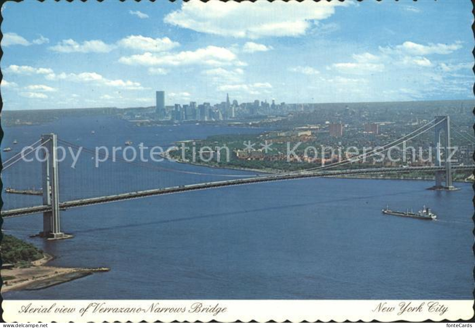 72282358 New_York_City Verrazano Narrows Bridge Aerial View - Other & Unclassified