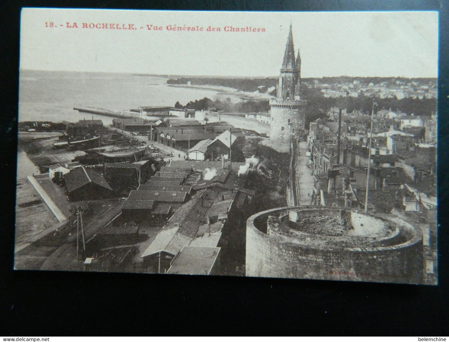 LA ROCHELLE                            VUE GENERALE DES CHANTIERS - La Rochelle