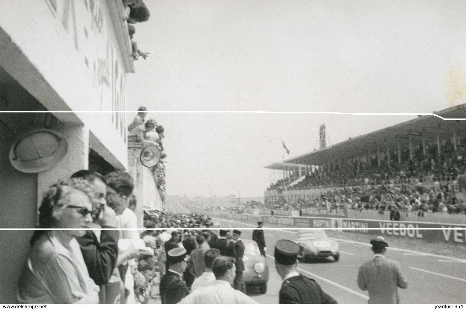 REIMS CIRCUIT DE GUEUX TIRAGE D APRES PLAQUE PHOTO ANCIENNES 1958 STANDS   EN 21X 29 - Unclassified