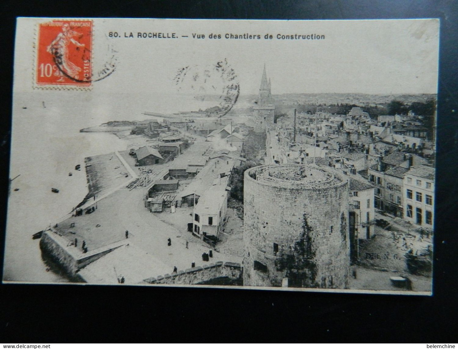 LA ROCHELLE                            VUE DES CHANTIERS DE CONSTRUCTION - La Rochelle