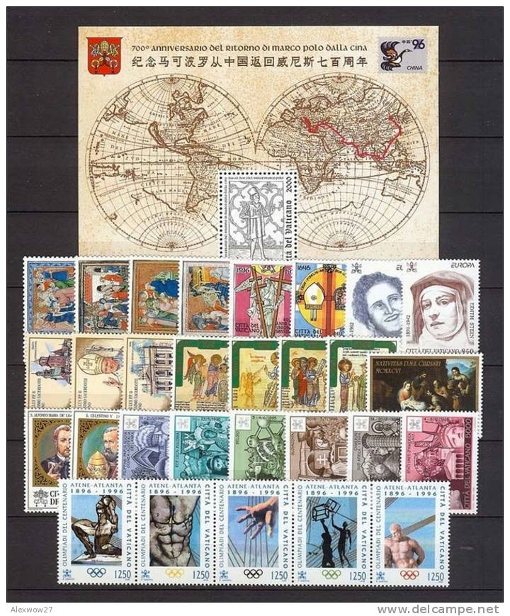 VATICANO / VATICAN CITY 1996 --ANNATA COMPLETA -- YEARS COMPLETE **MNH - Volledige Jaargang