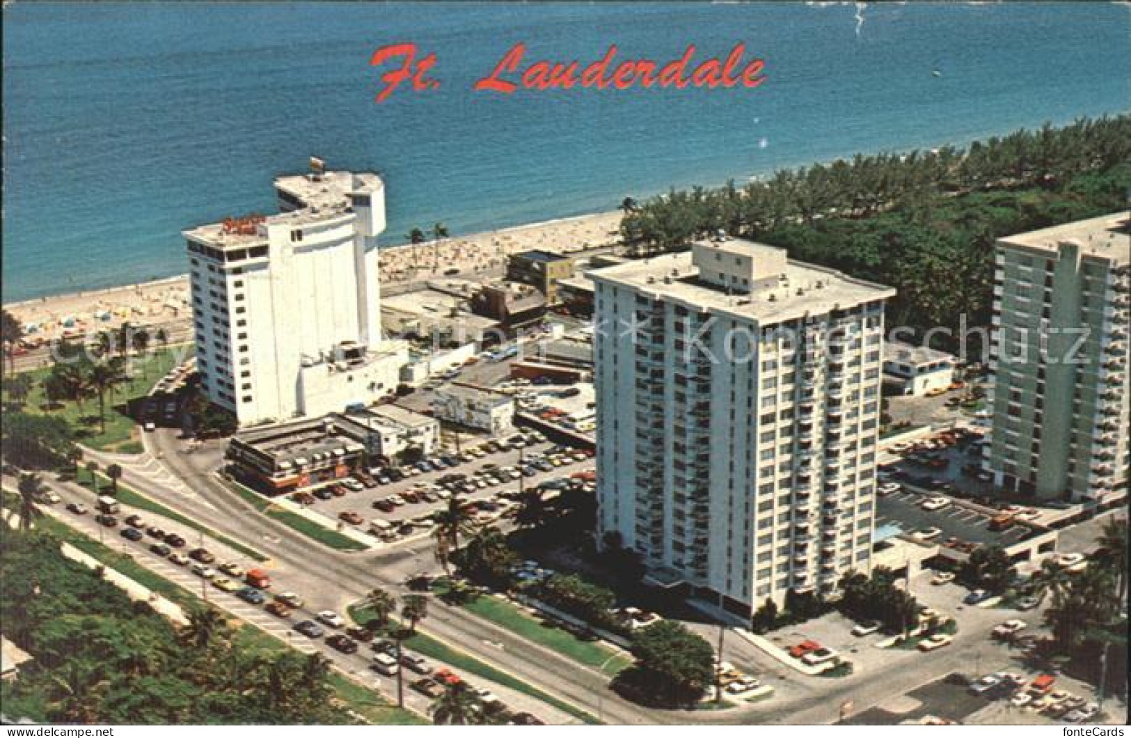 72282111 Fort_Lauderdale Famous Beach Fliegeraufnahme - Altri & Non Classificati