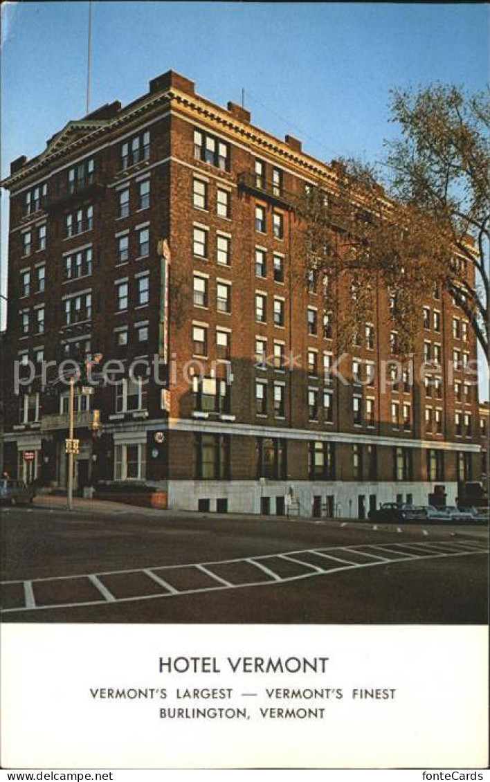 72282090 Burlington_Vermont Hotel Vermont  - Altri & Non Classificati