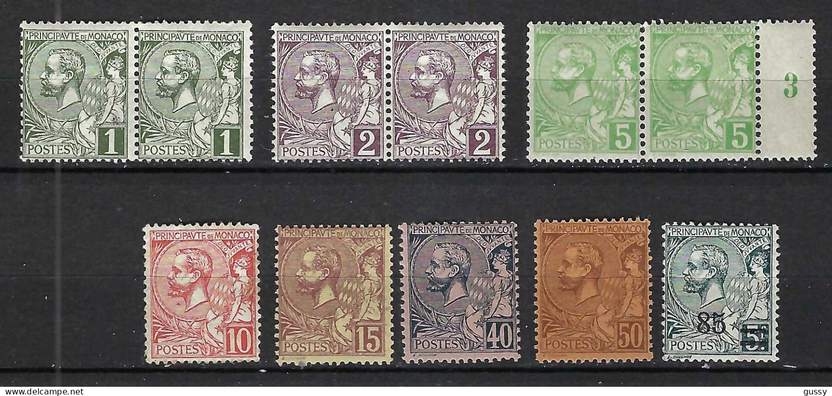 MONACO 1891-1924:  Lot De Neufs** Et Neufs* - Unused Stamps