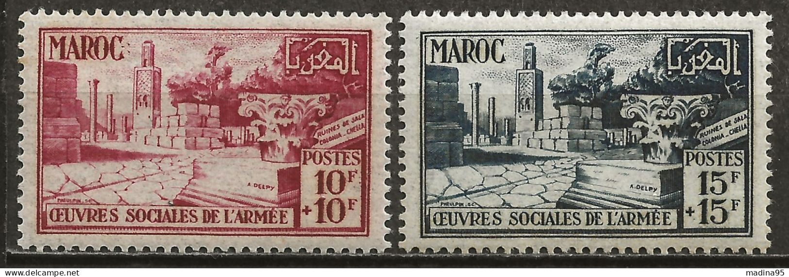 MAROC Colo:, **, N° YT 294 Et 295, TB - Unused Stamps
