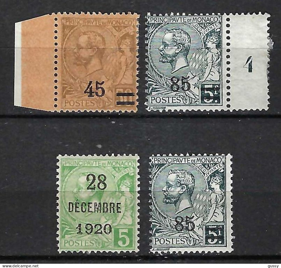 MONACO 1921-1924:  Lot De Neufs** - Unused Stamps