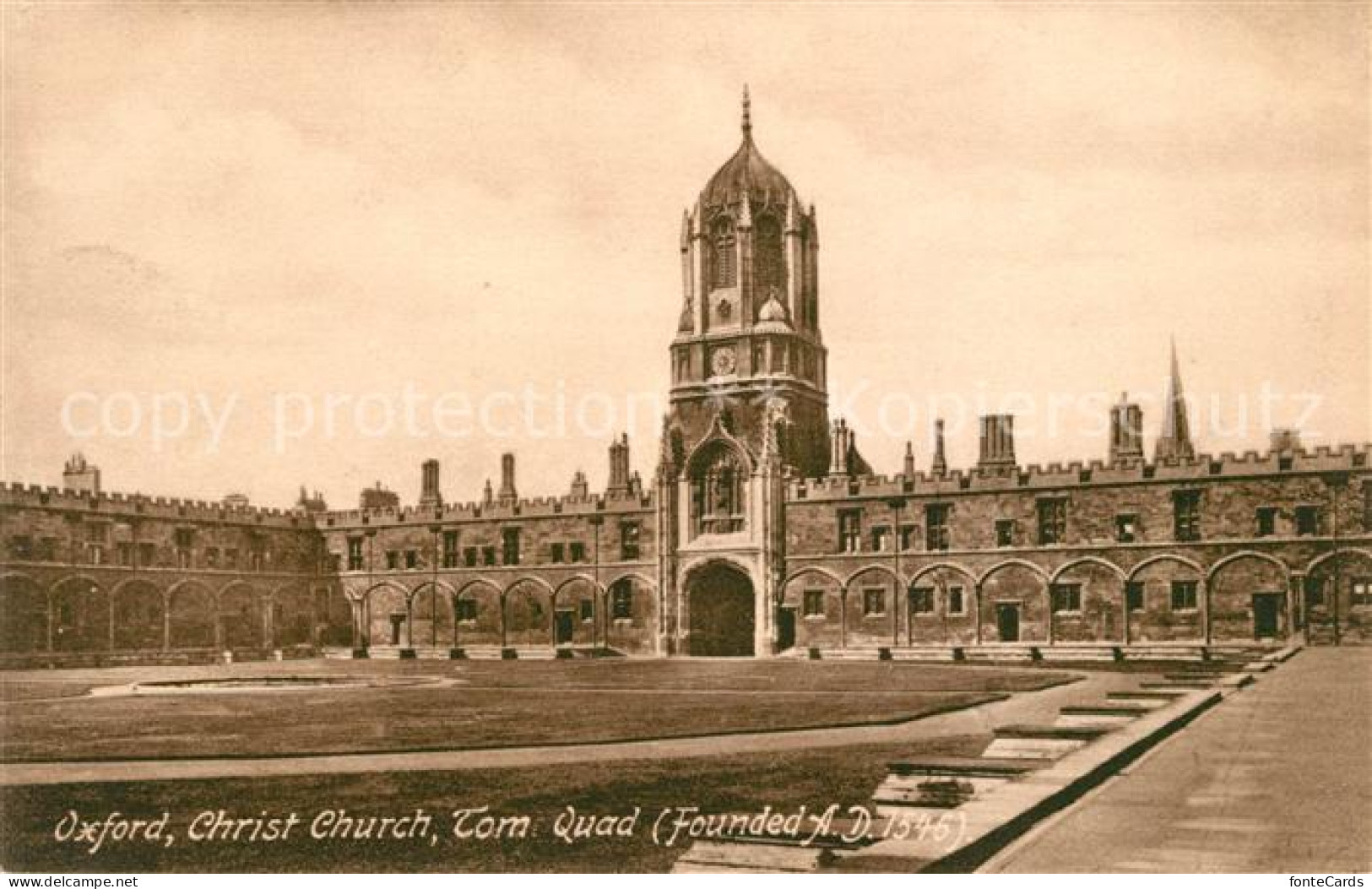 43039559 Oxford Oxfordshire Christ Church Tom Quad Founded 16th Century  - Sonstige & Ohne Zuordnung