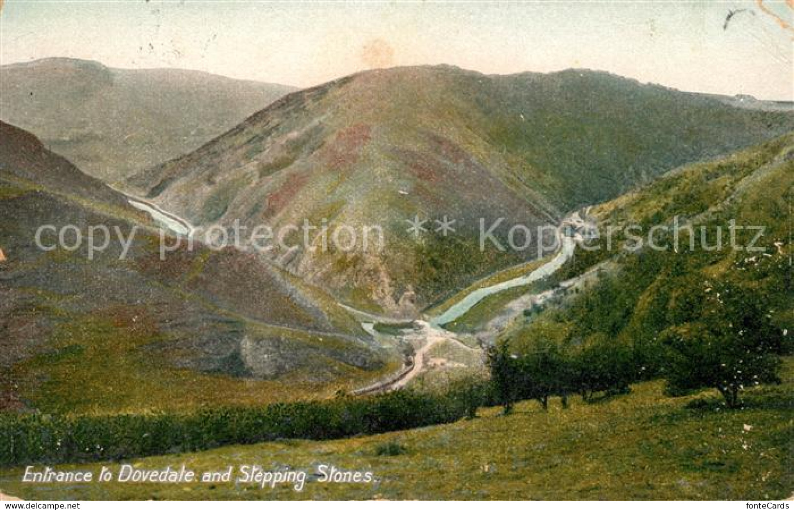 43039547 Dovedale Derbyshire Entrance To Dovedale And Stepping Stones Landscape  - Sonstige & Ohne Zuordnung