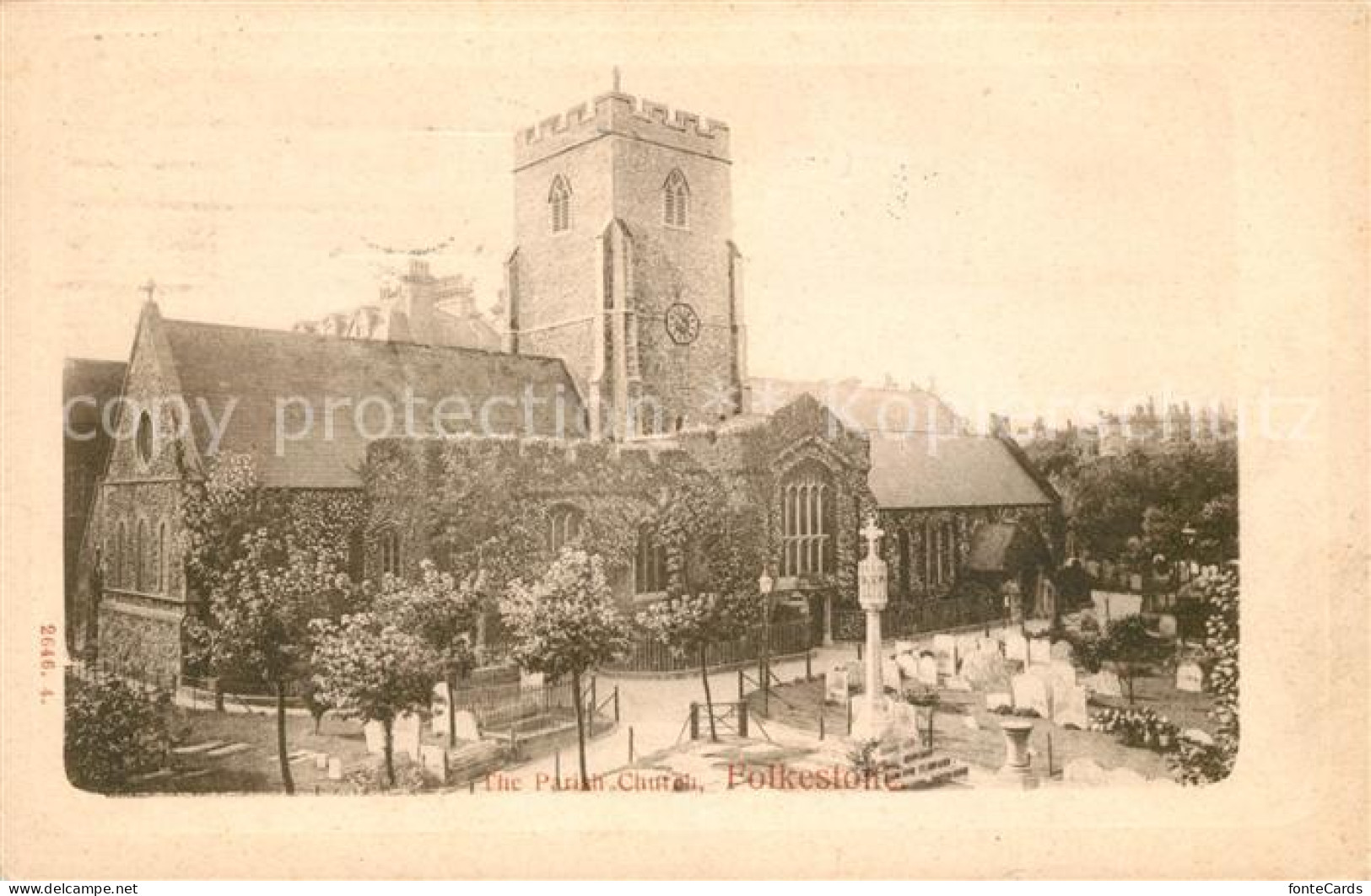 43039545 Folkestone The Parish Church Folkestone - Otros & Sin Clasificación