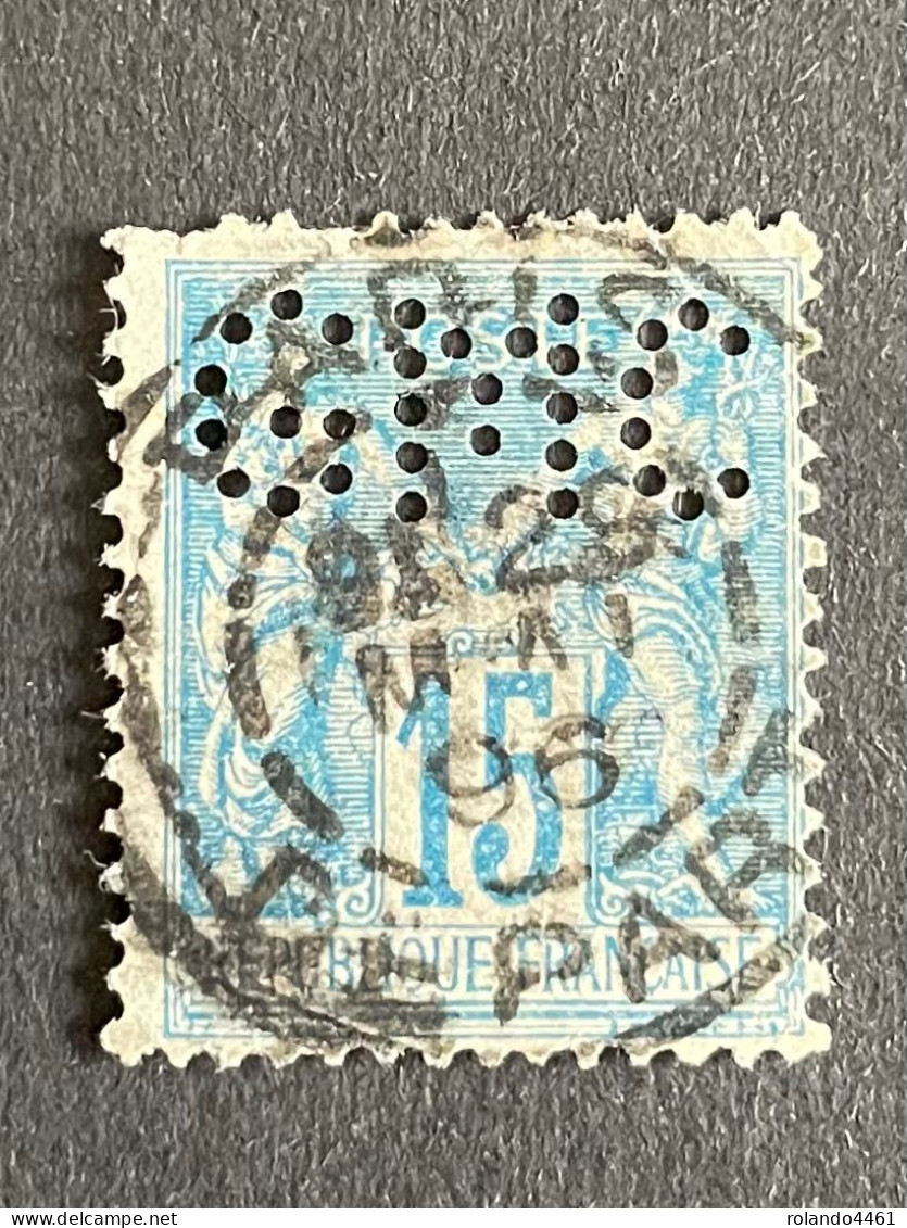 FRANCE G N° 101 Sage GMC 95 Indice 3 Perforé Perforés Perfins Perfin Superbe ! - Autres & Non Classés