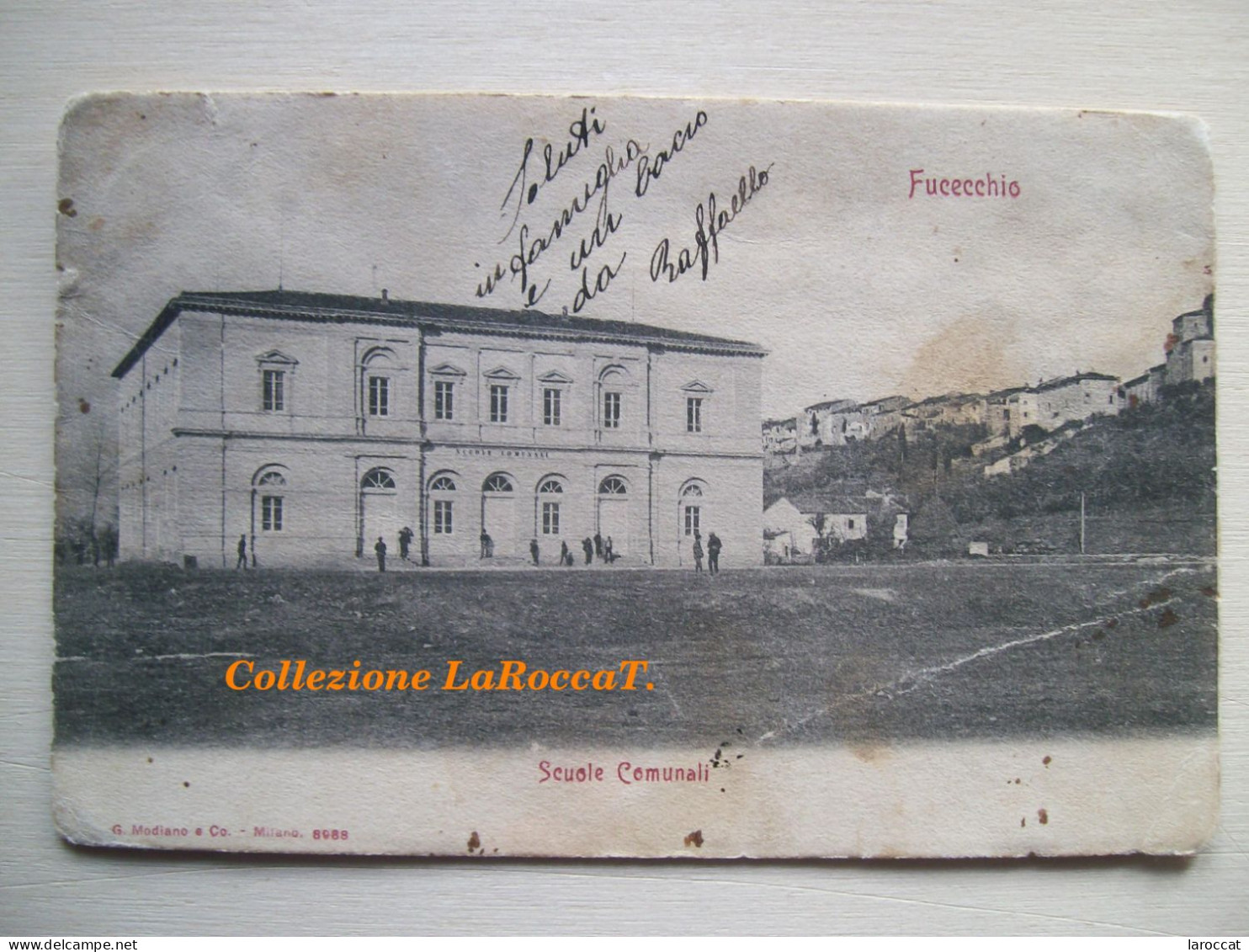 1908 - Firenze - Fucecchio - Scuole Elementari Comunali - Animata - Panorama - Empoli - Cartolina Storica - Escuelas