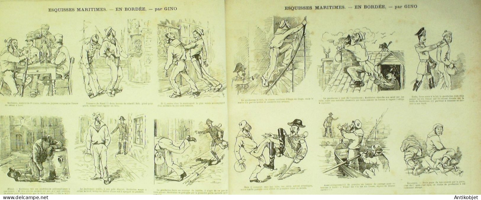 La Caricature 1881 N°  94 Rentrée En Cage Robida Barret Loys Fantaisies Parisiennes Bach - Magazines - Before 1900