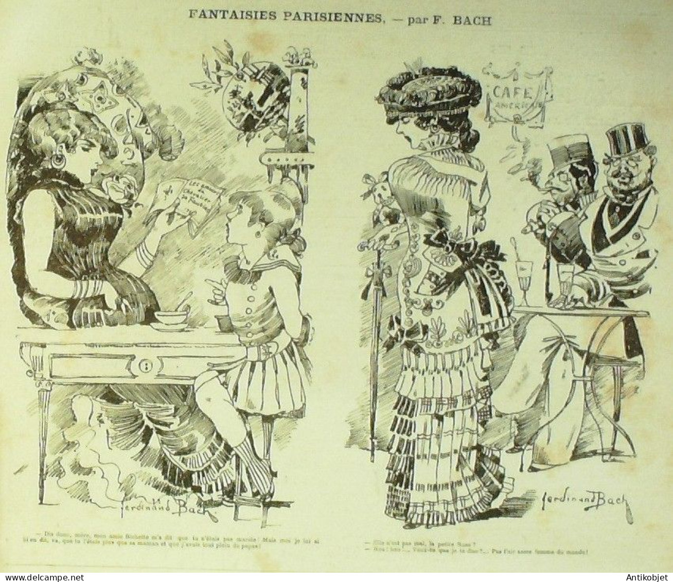 La Caricature 1881 N°  94 Rentrée En Cage Robida Barret Loys Fantaisies Parisiennes Bach - Revistas - Antes 1900