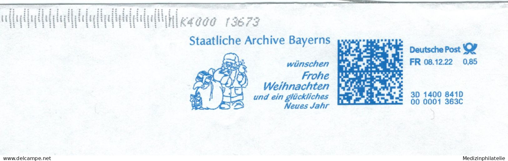 Staatliche Archive Bayerns Frohe Weihnacht - Otros & Sin Clasificación