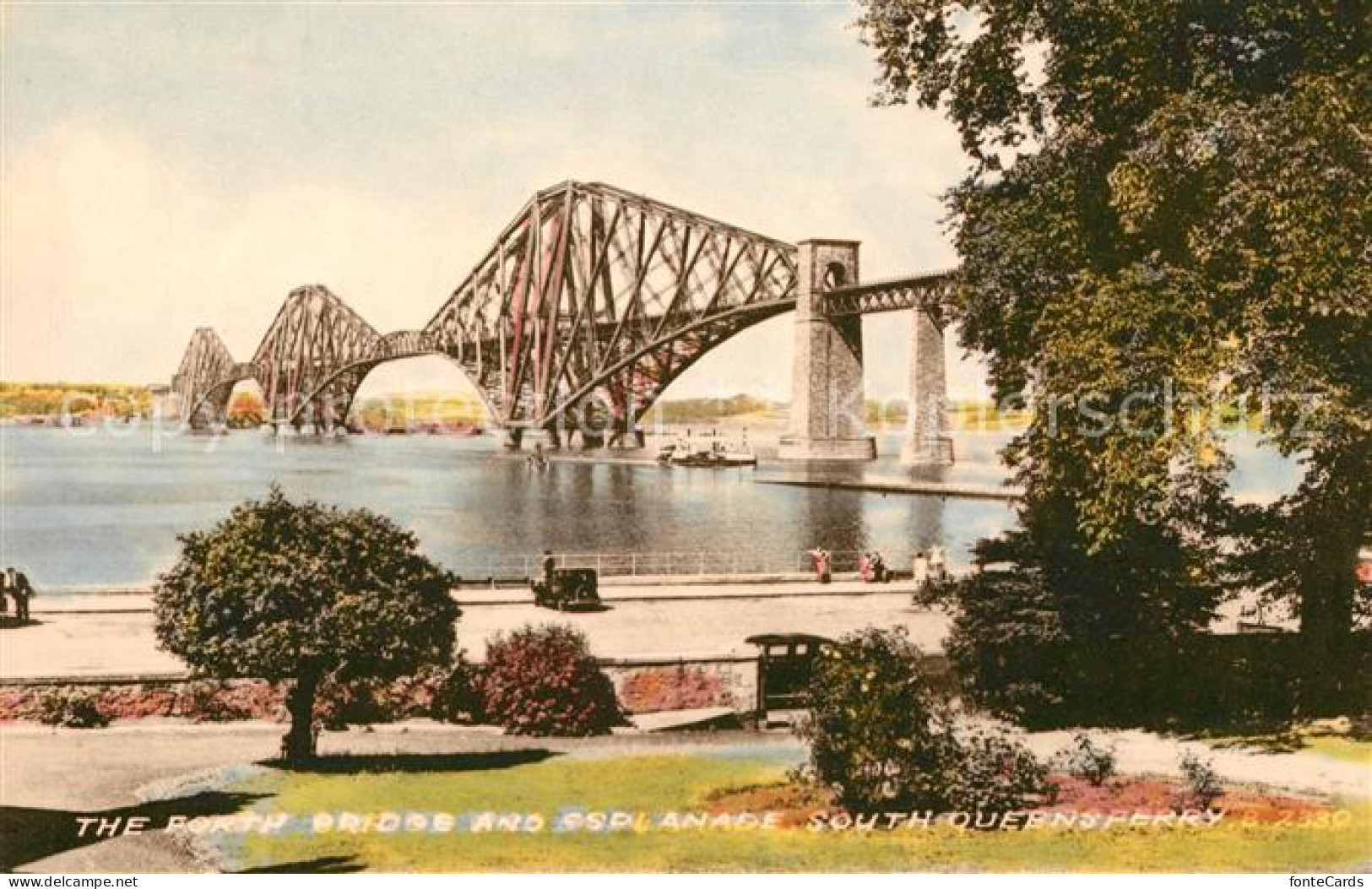 43039347 South Queensferry Forth Bridge And Esplanade Valentines Card Edinburgh - Autres & Non Classés