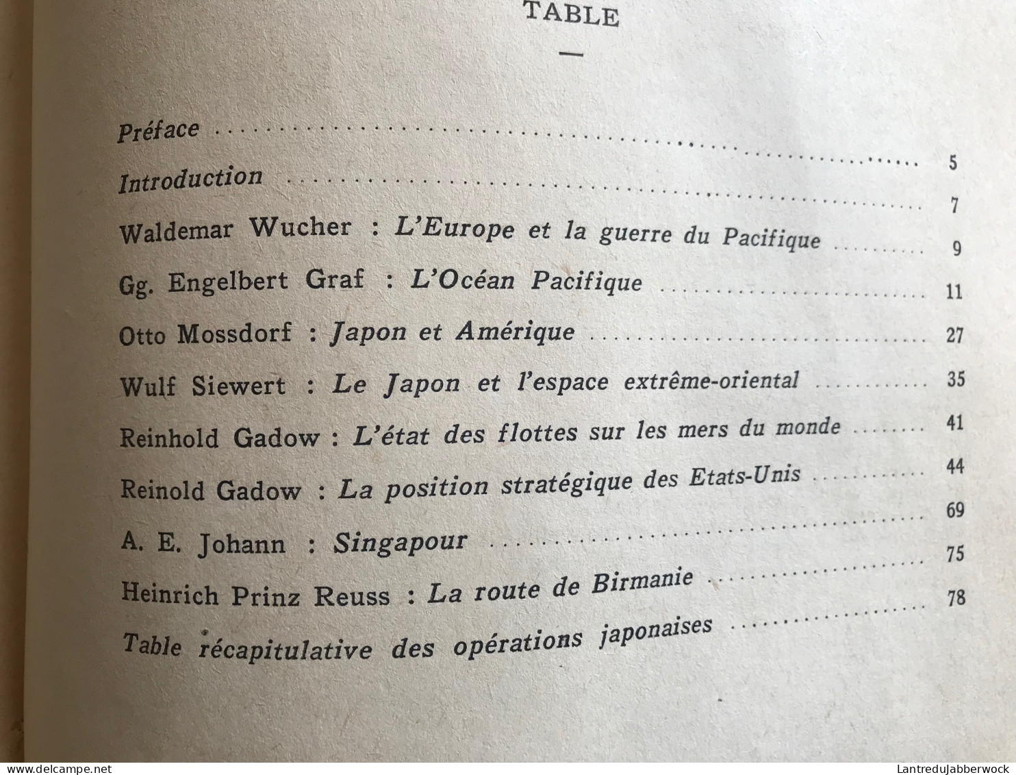 BLANCHONG LES PUISSANCES AUTOUR DU PACIFIQUE WW2 JAPON AMERIQUE SINGAPOUR BIRMANIE OCEAN ETATS-UNIS OPERATION JAPONAISE - Guerra 1939-45