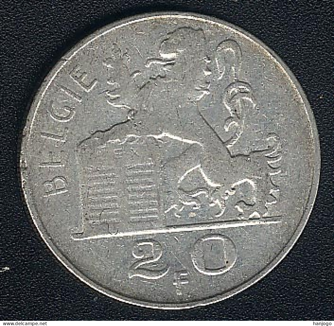 Belgien, 20 Francs 1951 Flämisch, Silber - 20 Frank