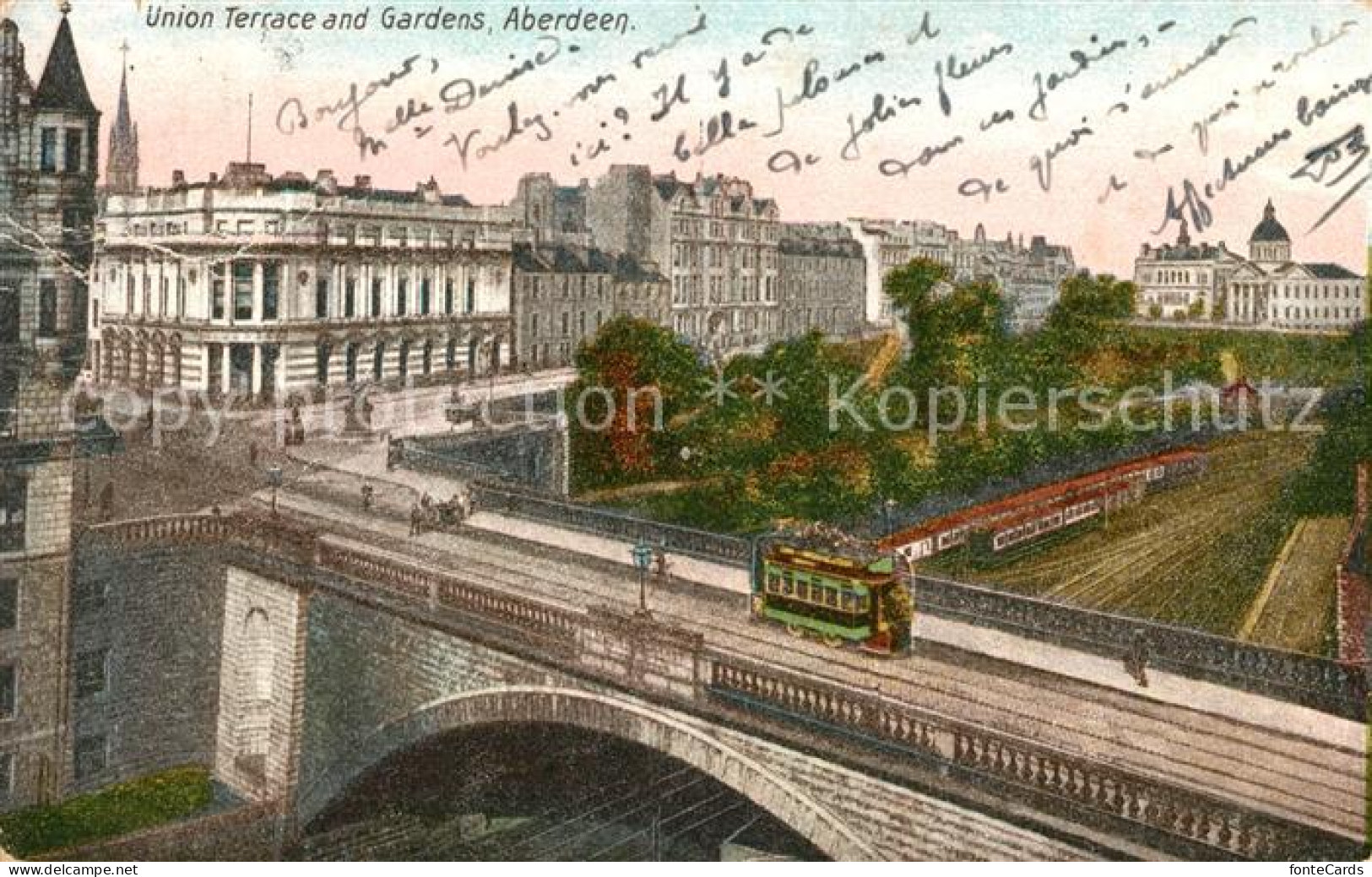 43039331 Aberdeen City Union Terrace And Gardens Bridge Tramway Aberdeen - Autres & Non Classés