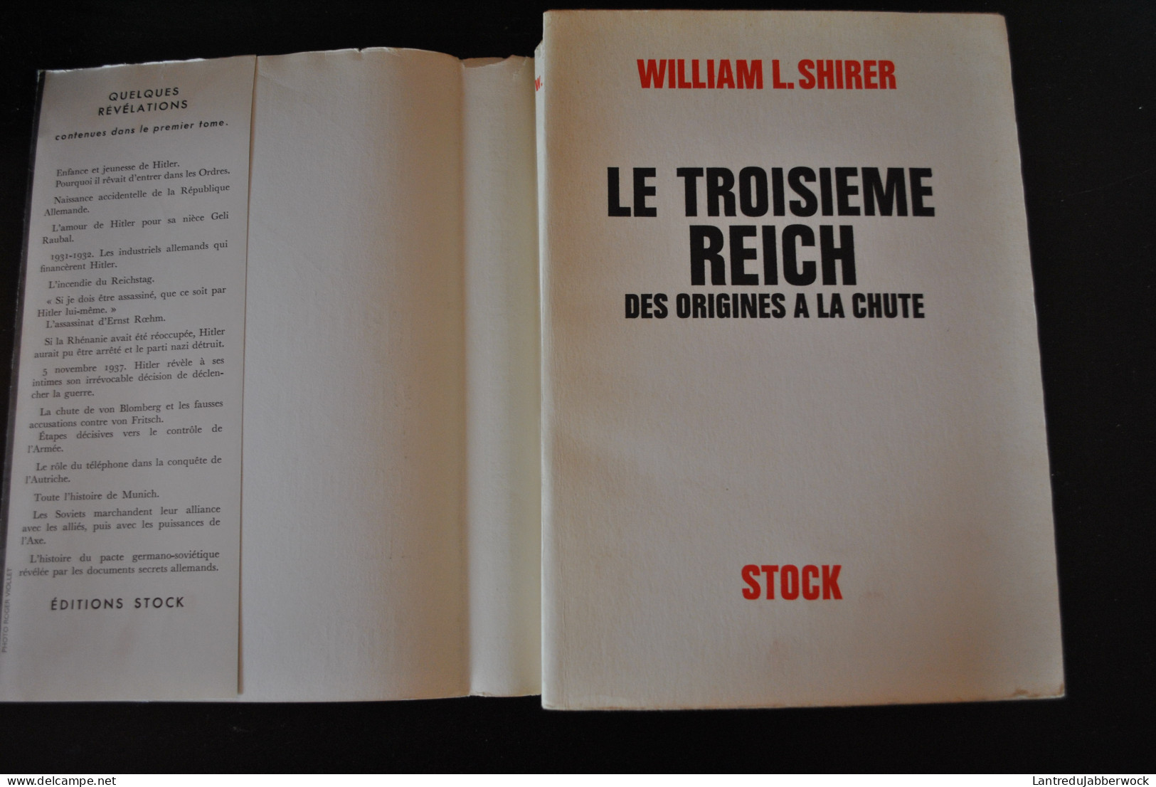 SHIRER William LE TROISIEME REICH DES ORIGINES A LA CHUTE COMPLET EN 2 TOMES WW2 Guerre 40 45 3è SS Nazisme nazi Hitler