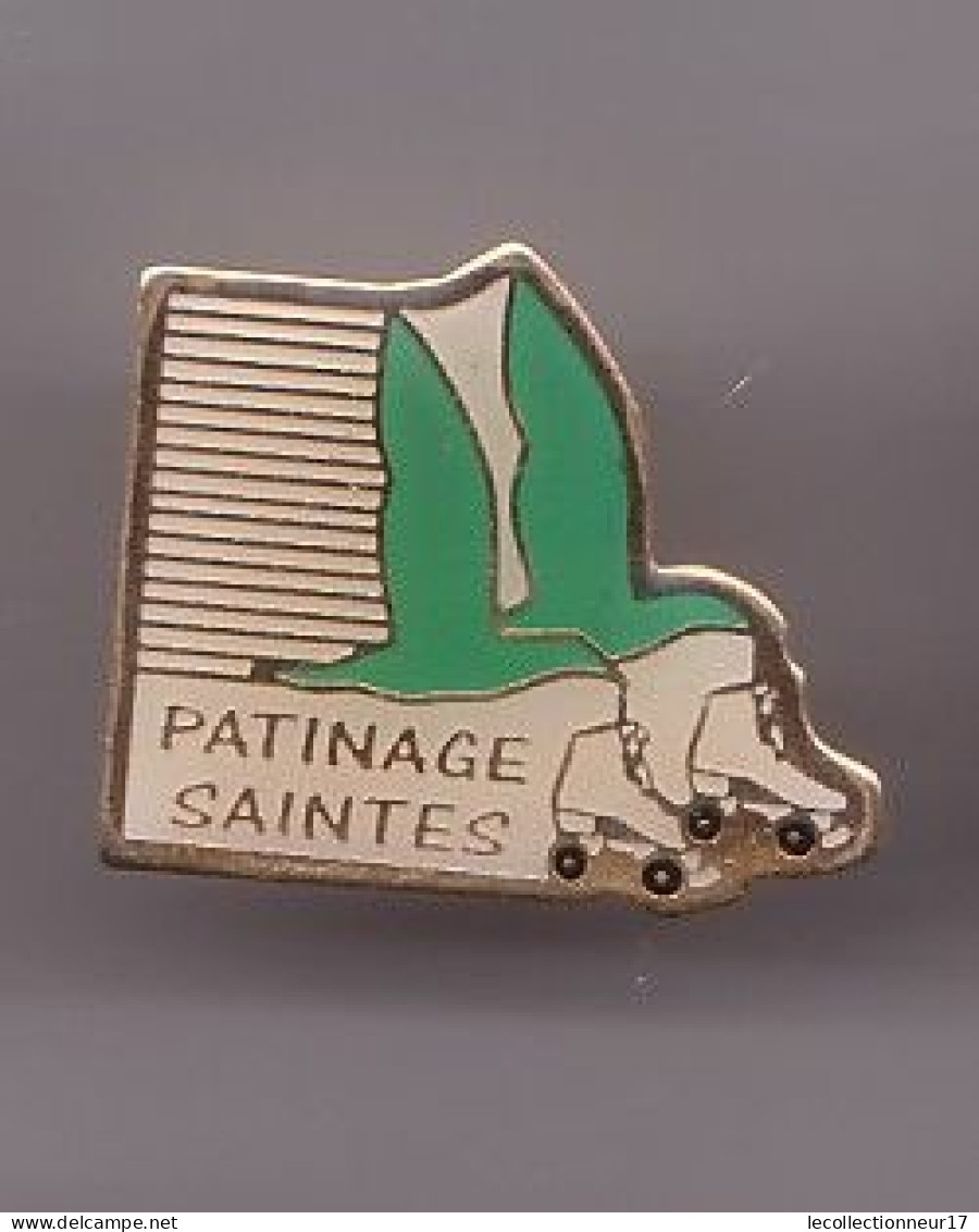 Pin's Saintes En Charente Maritime Dpt 17 Patinage Oiseaux Mouettes Réf 821 - Cities